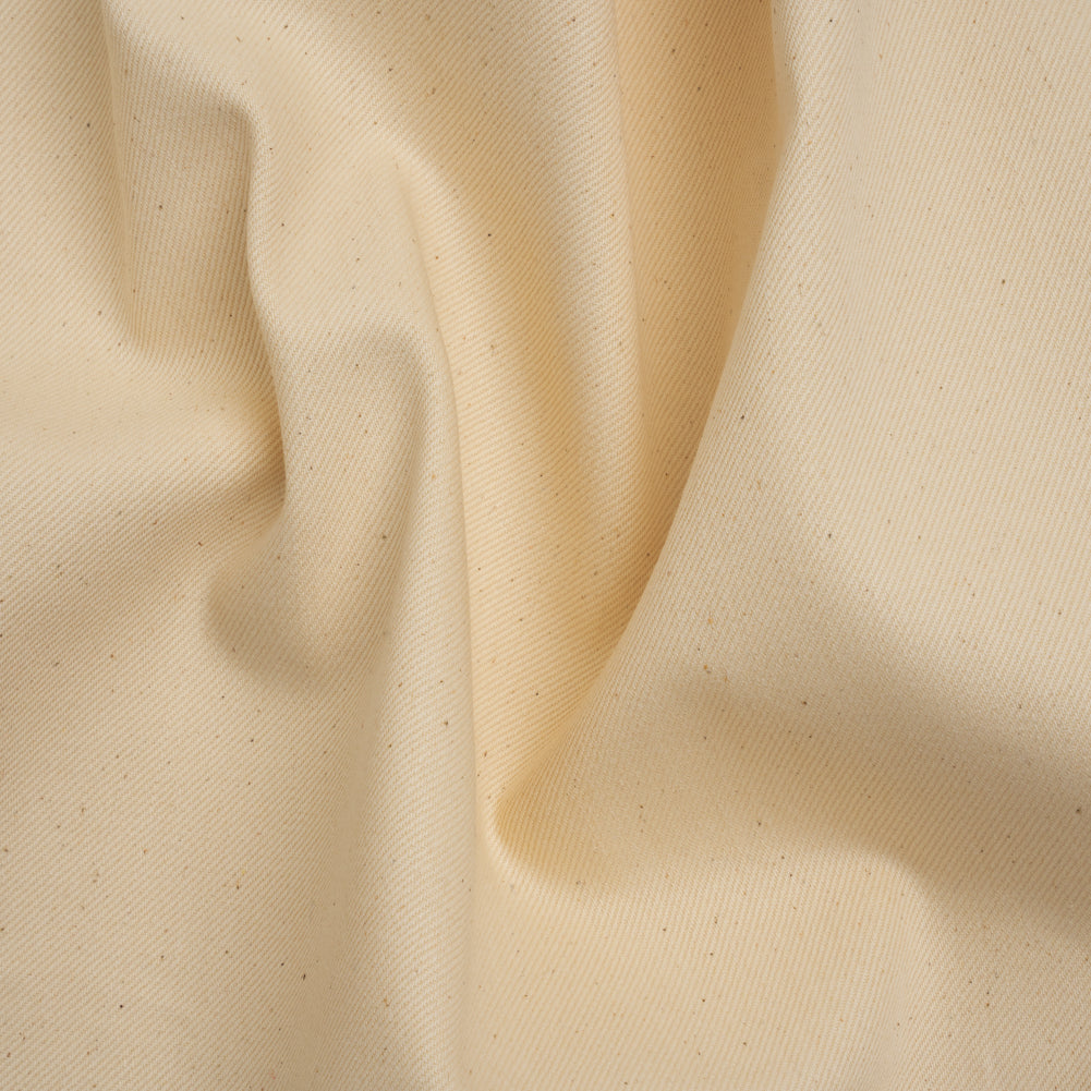 Organic Cotton Denim Twill by Rag & Bone - Natural Ecru - Designer Deadstock Made in Italy - Joann Fabrics