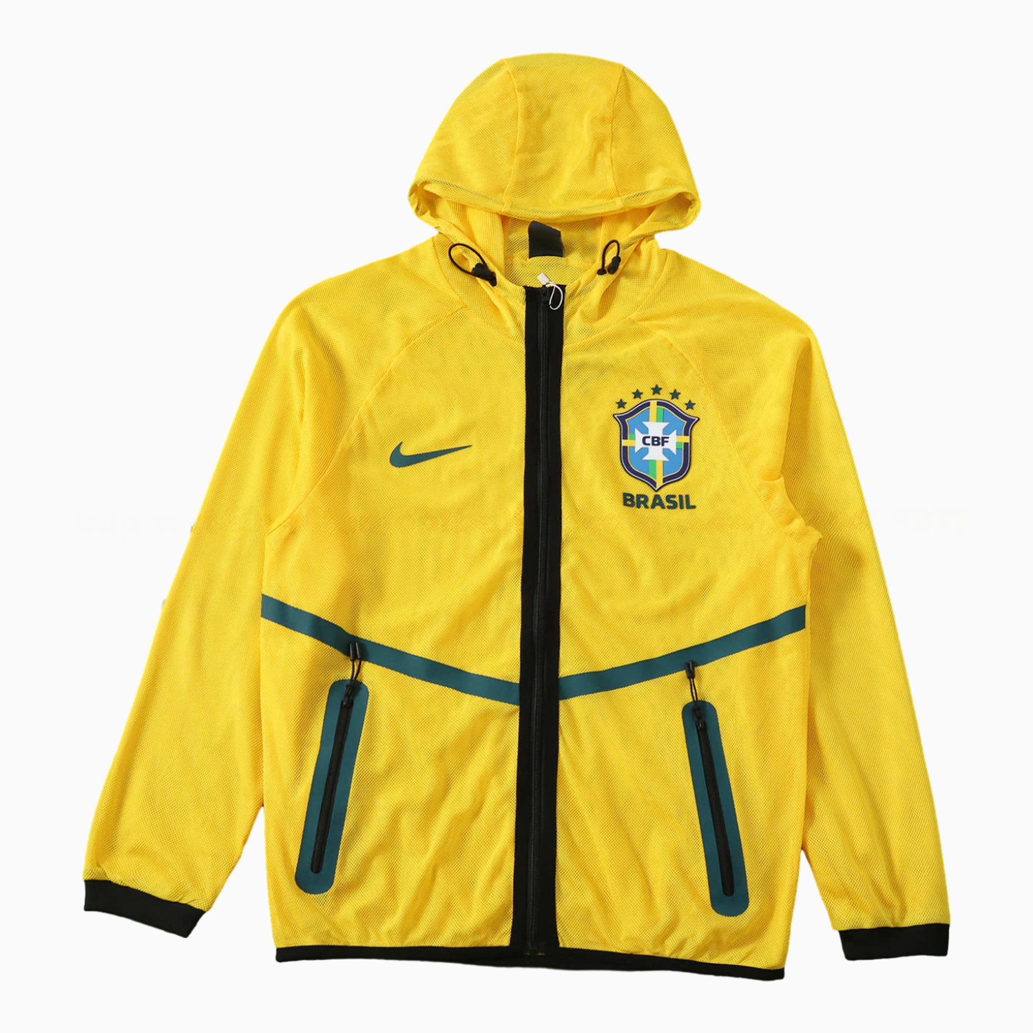 Brazil 2026 World Cup Appearance Outfit Windbreaker - Yellow - UnitedFutballJersey