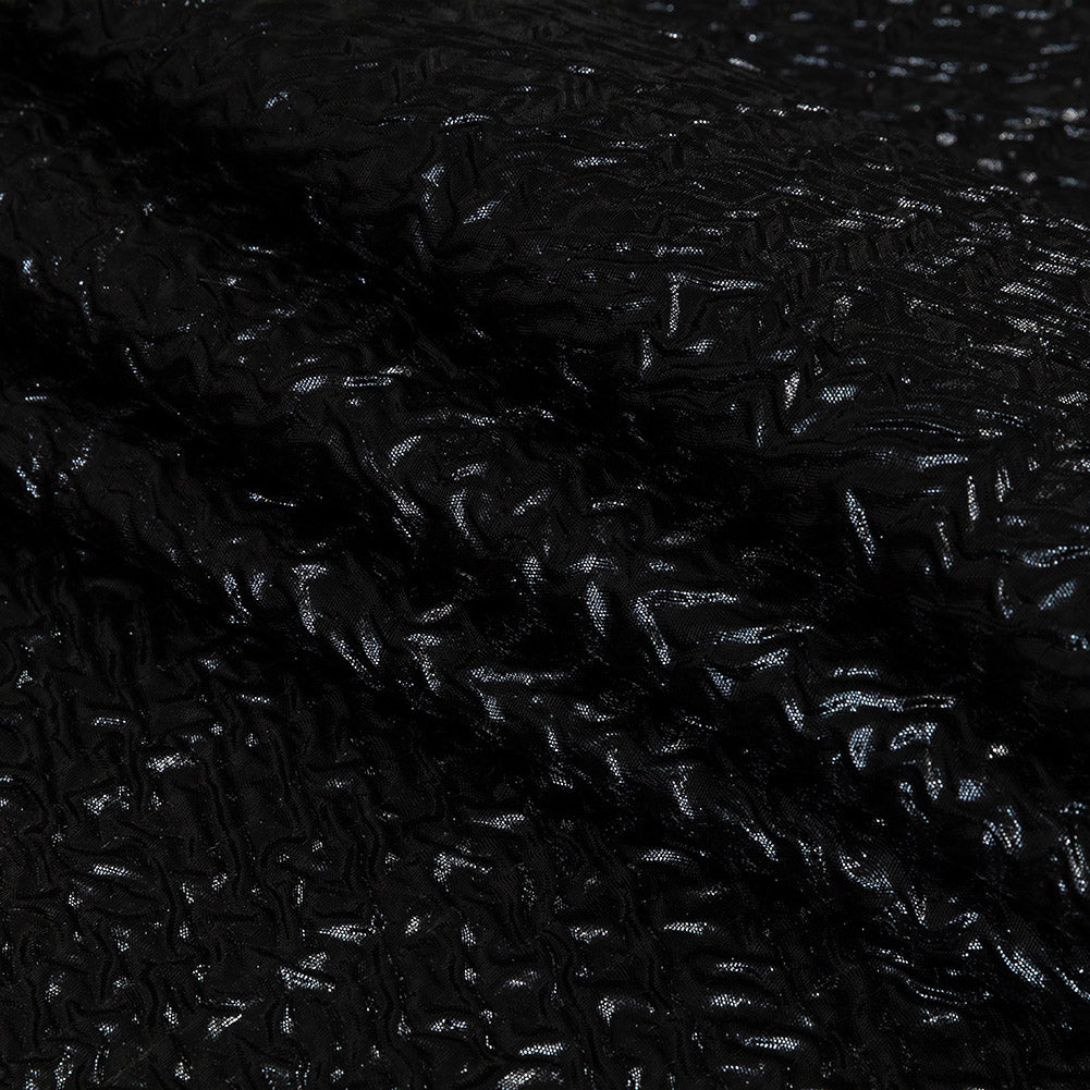 Capella Metallic Black Wavy Luxury Brocade - Joann Fabrics