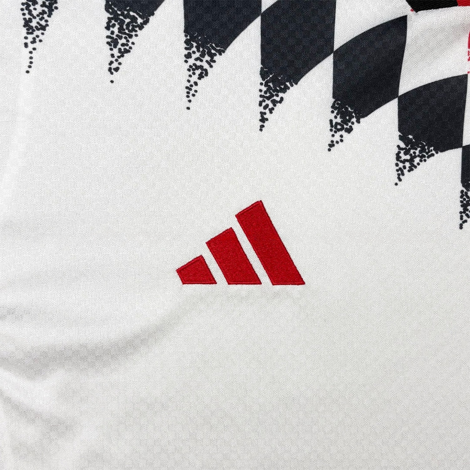 Manchester United 26-27 Inspired Geometric White Retro Style Jersey - Fans Version - UnitedFutballJersey