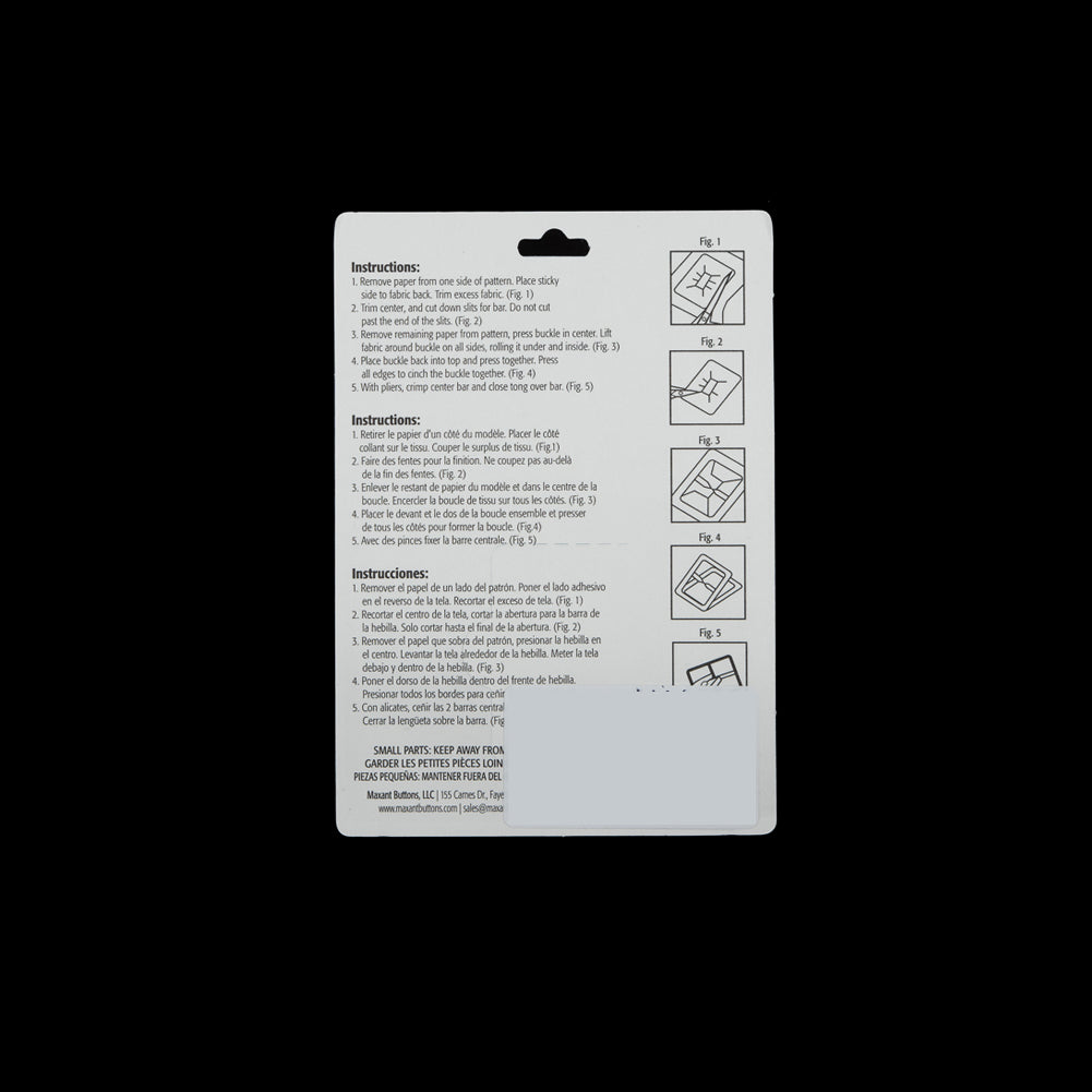 Maxant Rectangular Buckle Cover Kit with Tong - 2