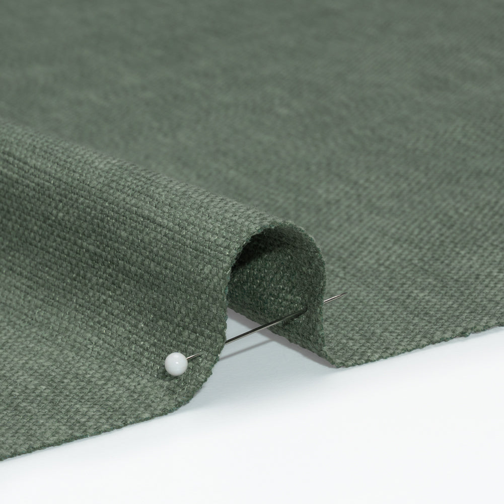 Linen Look Recycled Polyester and Cotton Woven - Kingfisher - British Imported - Joann Fabrics