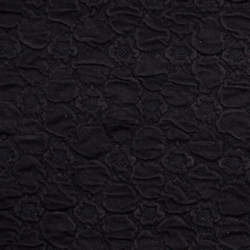 Black Stretch Viscose-Nylon Novelty Knit - Joann Fabrics