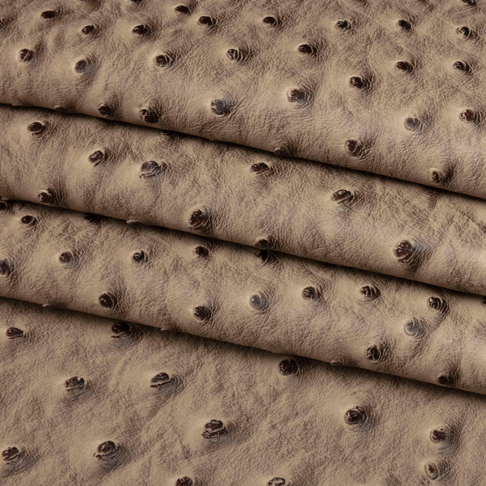 Kidepo Light Coffee Faux Ostrich Leather Vinyl - Joann Fabrics
