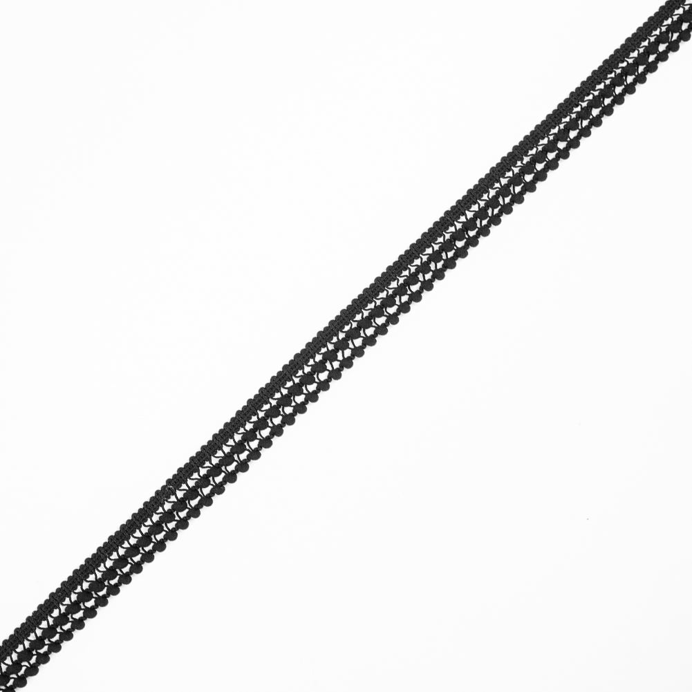 Black Two Row Mini Pom Pom Trim - Joann Fabrics