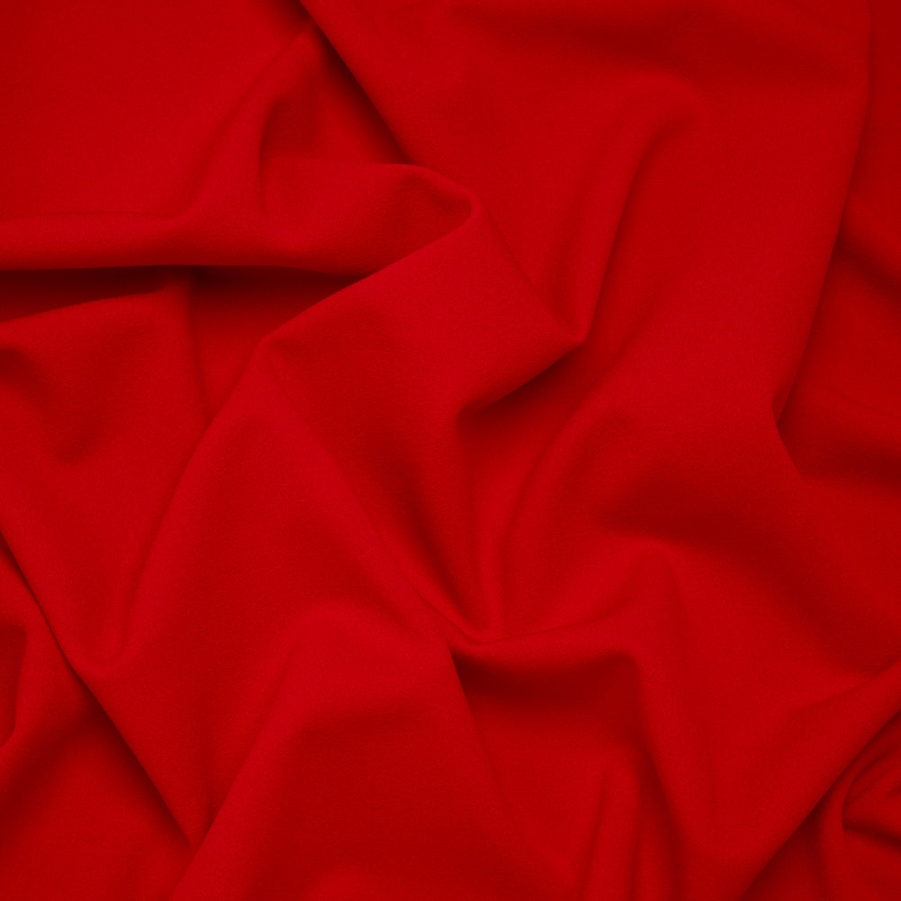 Stretch Polyester Crepe Double Knit - Flame Scarlet - Designer Deadstock - Joann Fabrics