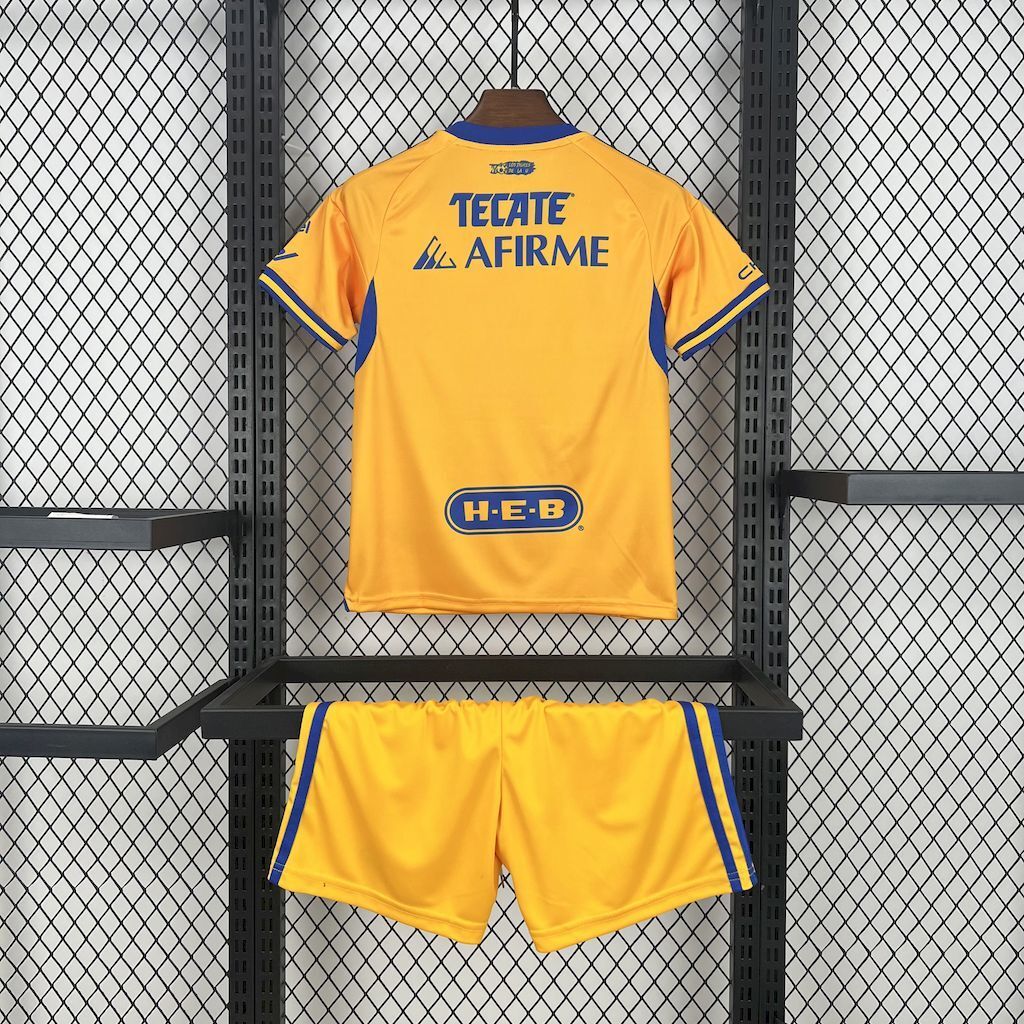 2025/2026 Tigres Home Football Jersey 1:1 Thai Quality Kids Size