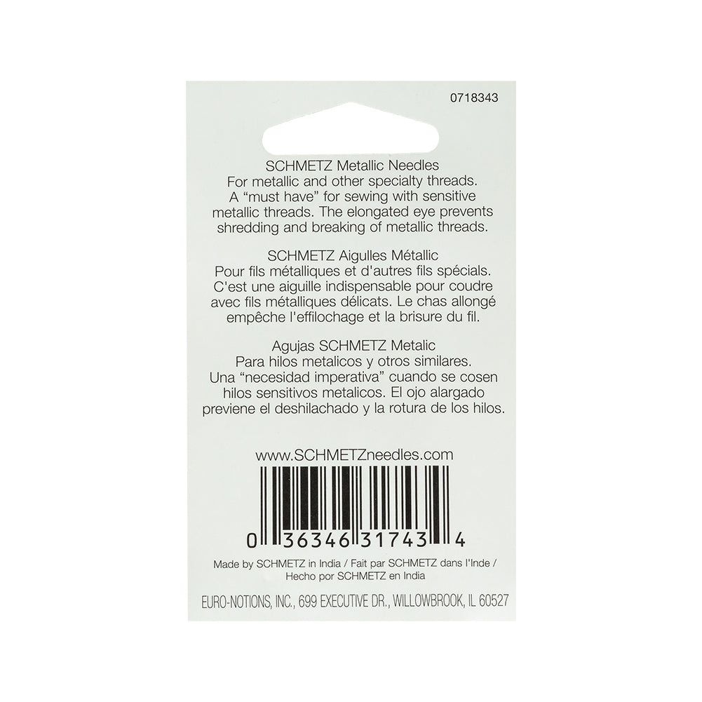 Schmetz Metallic Machine Needles - 80/12 - 5 ct - Joann Fabrics