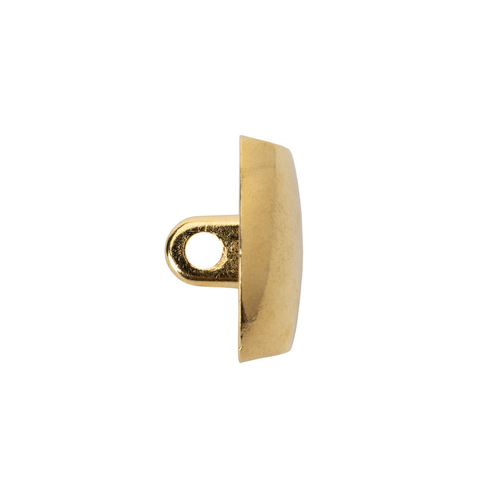 Rounded Rectangle Metal Shank Back Button - 32L/20mm - Bright Gold - Joann Fabrics