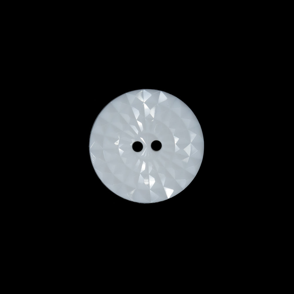 White Etched 2-Hole Plastic Button - 24L/15mm - Joann Fabrics