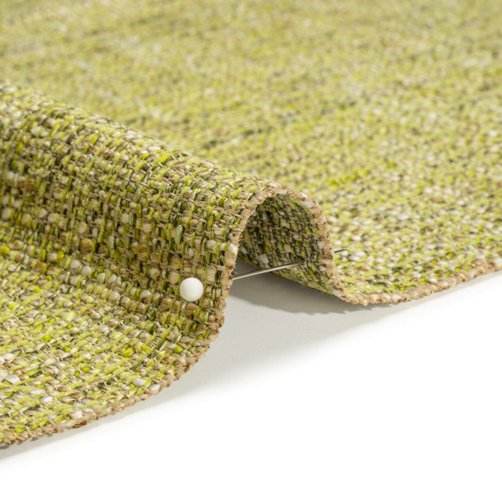 Tweed Upholstery Woven with Latex Backing - Lime - Heath Collection - Joann Fabrics