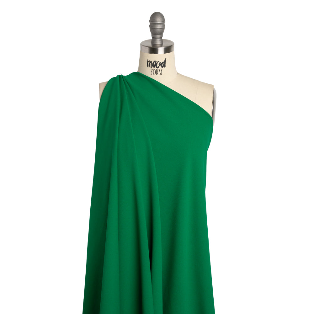 Stretch Polyester Crepe Double Knit - Grass Green - Designer Deadstock - Joann Fabrics