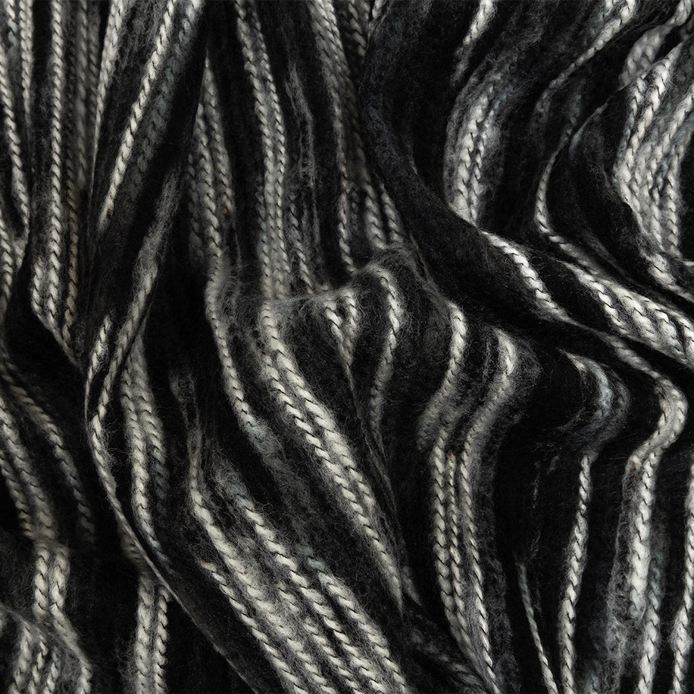 Black, Gray and White Striated Novelty Chunky Knit - Joann Fabrics