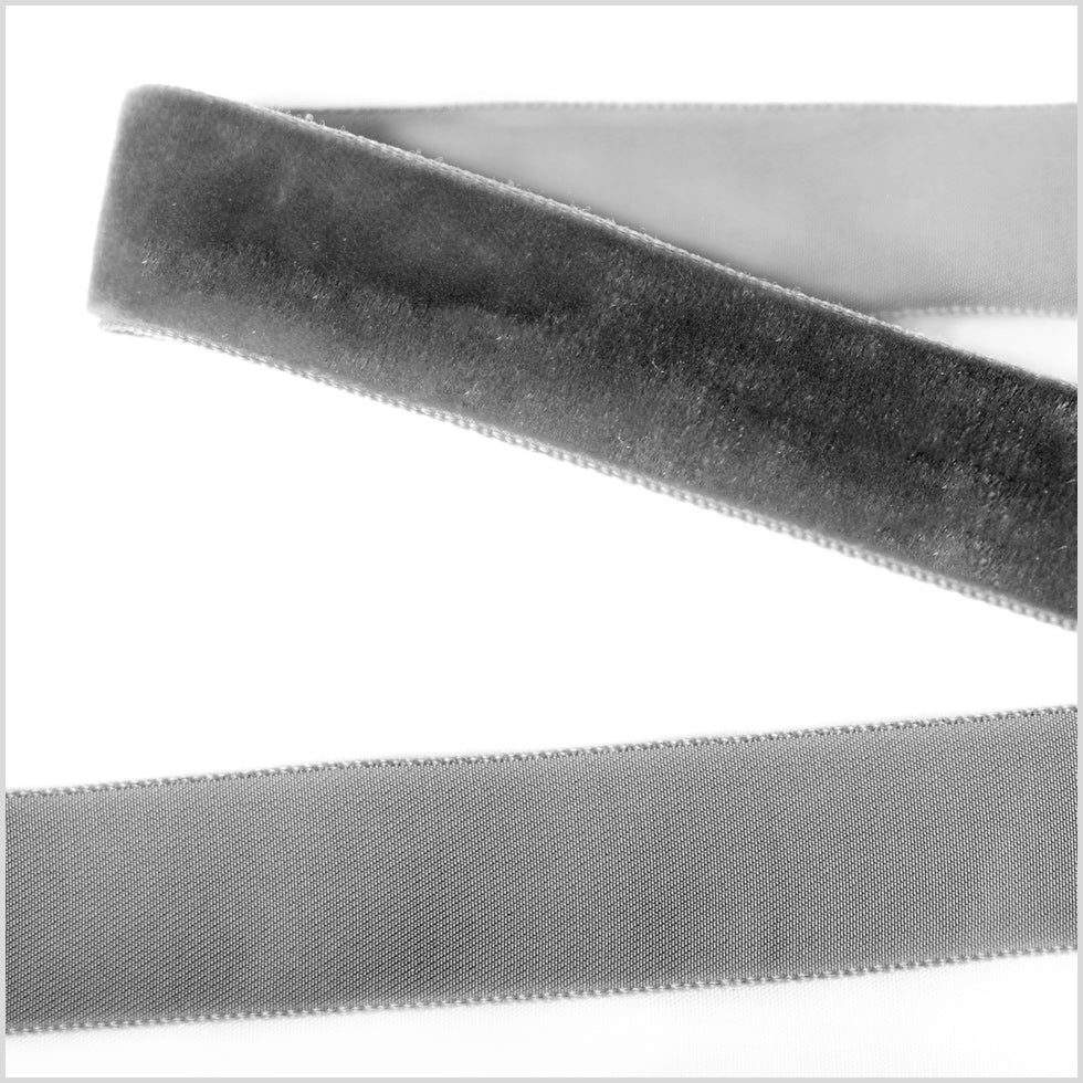 Single Faced Velvet Ribbon Made in Italy - 7/8