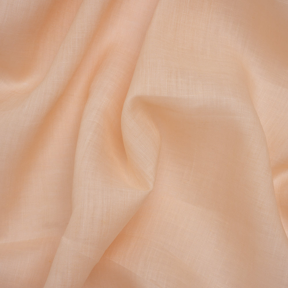 Plain Dyed Lightweight Linen Woven - Cream Pink - Famous Australian Designer Deadstock - Joann Fabrics