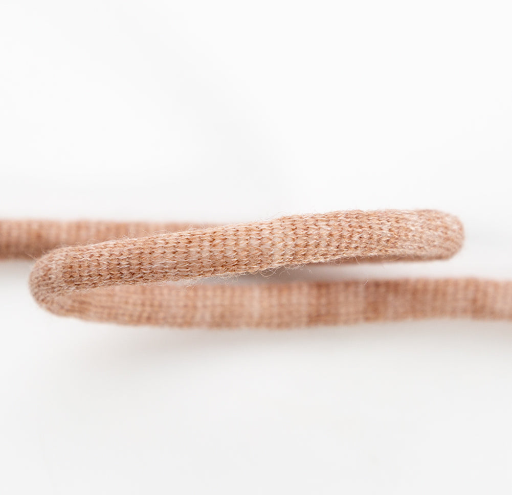 Italian Light Brown Wool Drawstring Trimming - 0.25