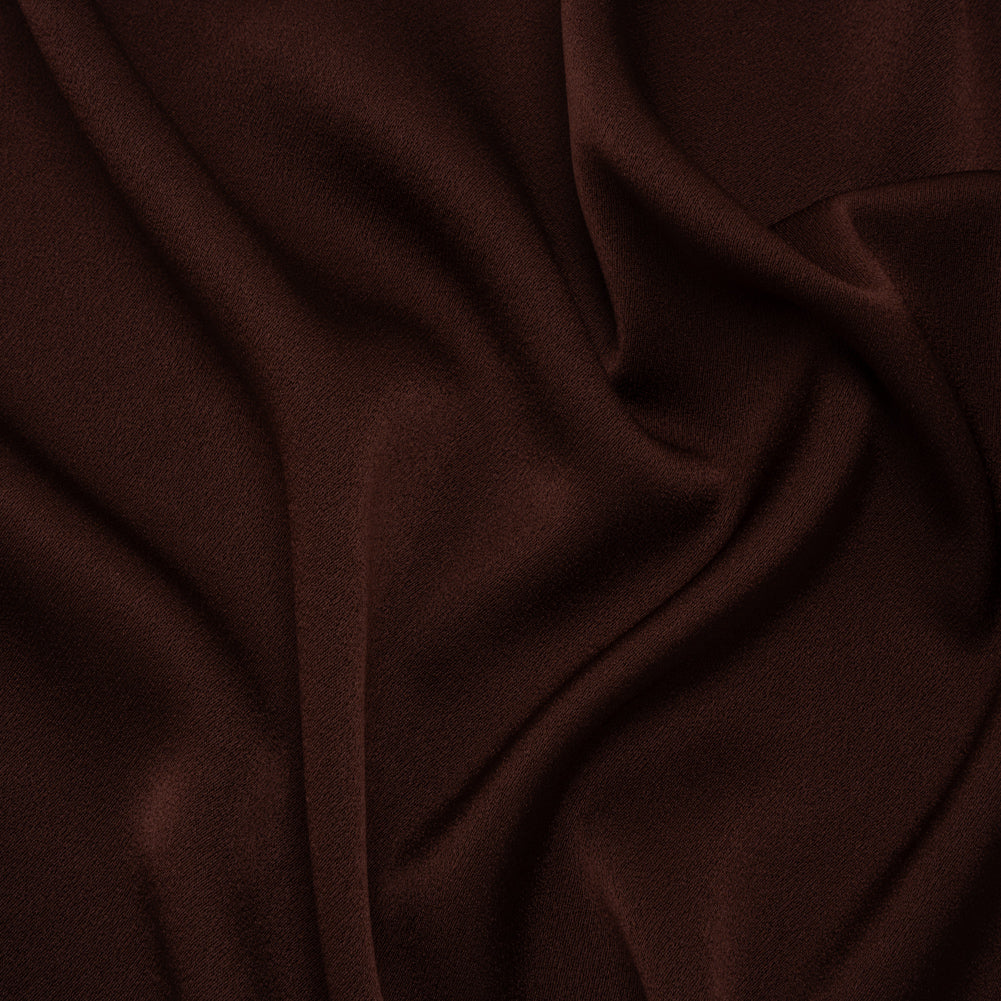 Crepe Back Satin by Alex Perry - Chocolate Brown - Designer Deadstock - Joann Fabrics