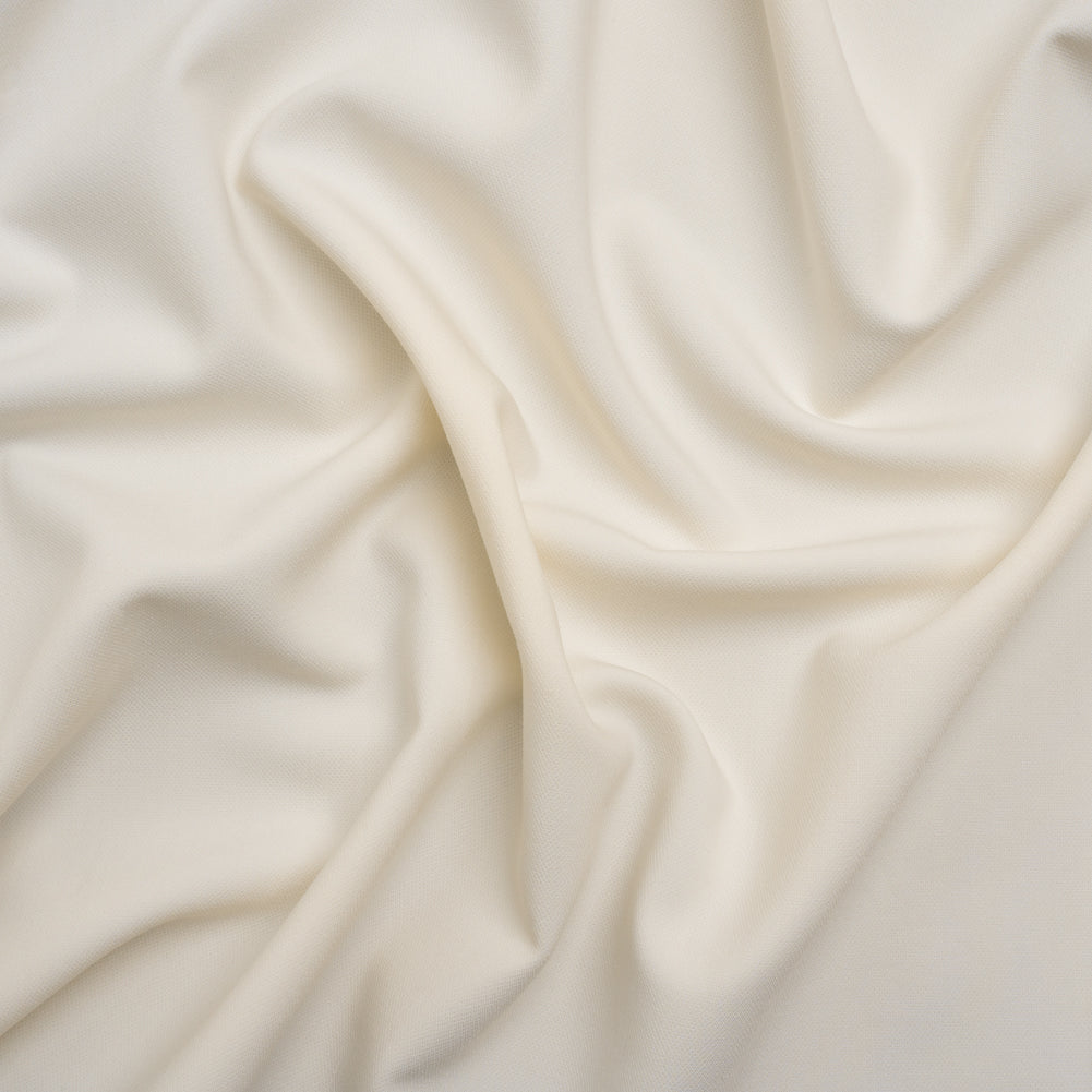 Stretch Polyester and Viscose Pique - Ivory - Deadstock - Joann Fabrics