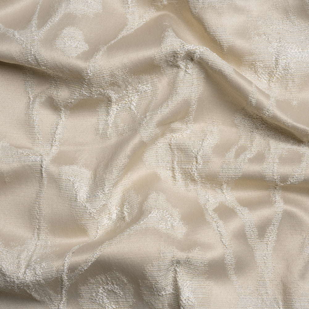 Metallic Drapery Jacquard - Porcelain Blurred Branches - British Imported - Joann Fabrics