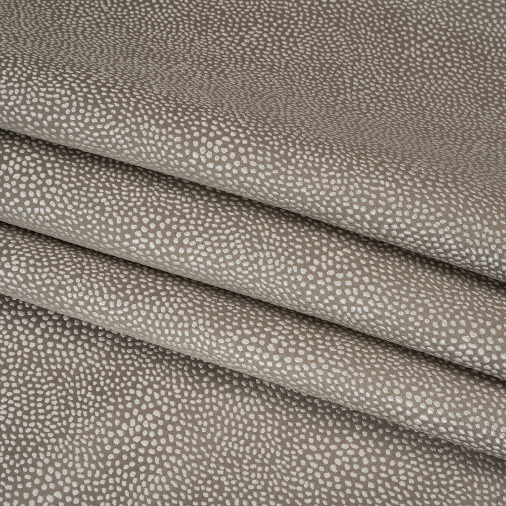 Recycled Polyester Jacquard - Earth Little All-Over Spots - British Imported - Joann Fabrics