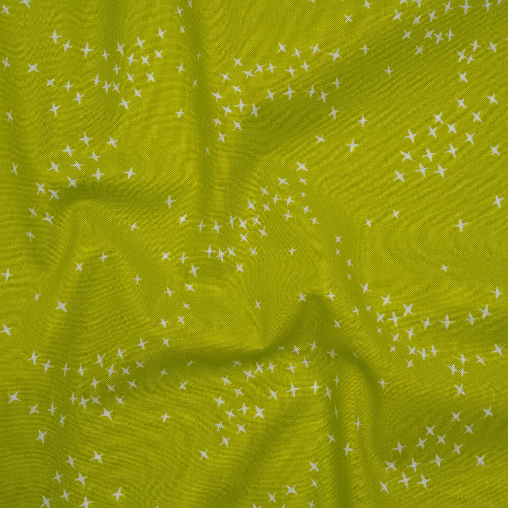 Printed Quilting Cotton by Ghazal Razavi for FIGO Studio - Pistachio Birds - Seasons Basics Collection - Joann Fabrics
