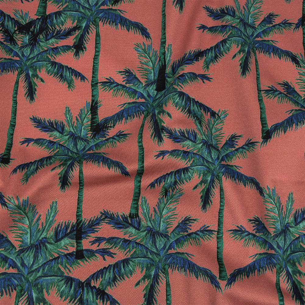 Mood Exclusive Rose Psychedelic Palms Stretch Cotton Sateen - Joann Fabrics