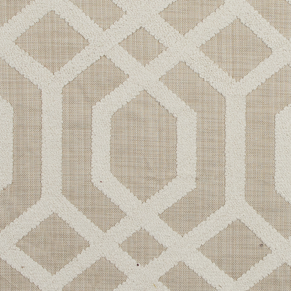 Natural Polyester Woven with a Geometric Faux-Chenille Design - Joann Fabrics