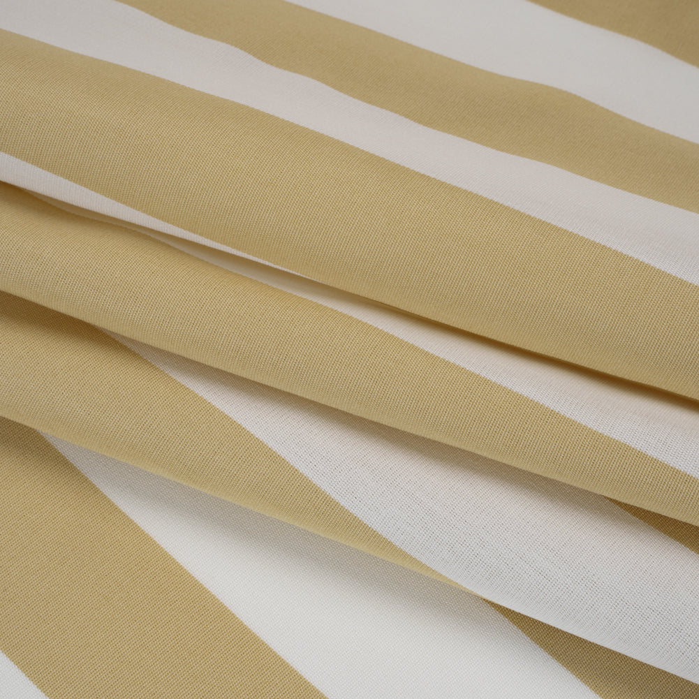 Outdoor Canvas - Beige and White Awning Stripes - Joann Fabrics