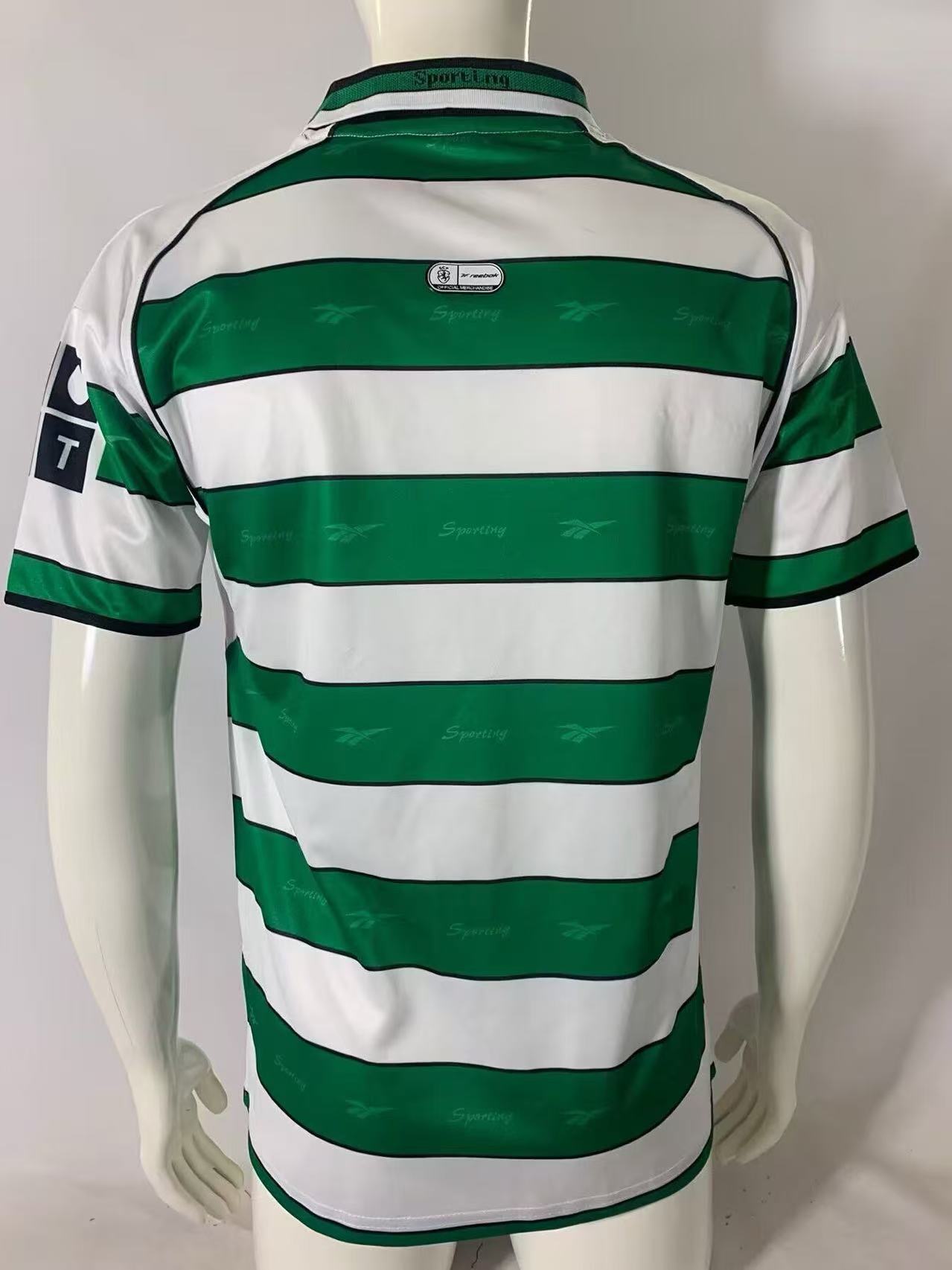 2001-2002 Retro Sporting Lisbon Home Football Shirt 1:1 Thai Quality