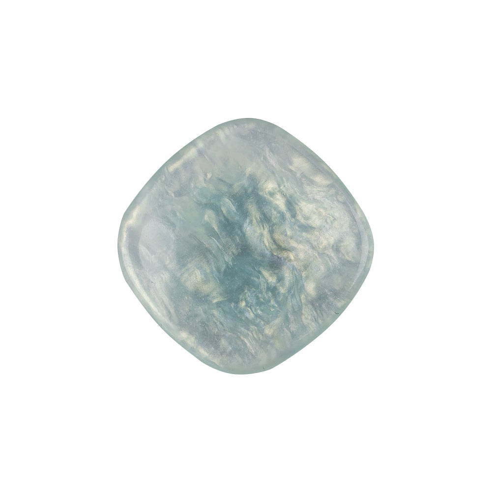 Powder Blue Iridescent Rounded Square Self Back Plastic Button - 36L/23mm - Joann Fabrics