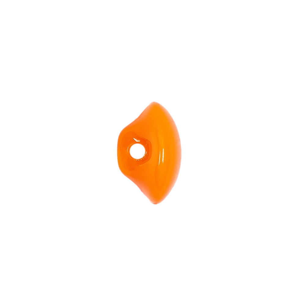 European Orange Half Domed Self Back Glass Button - 20L/12.5mm - Joann Fabrics