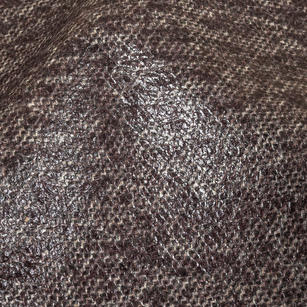 Heathered Fig Laminated Wool Tweed - Joann Fabrics