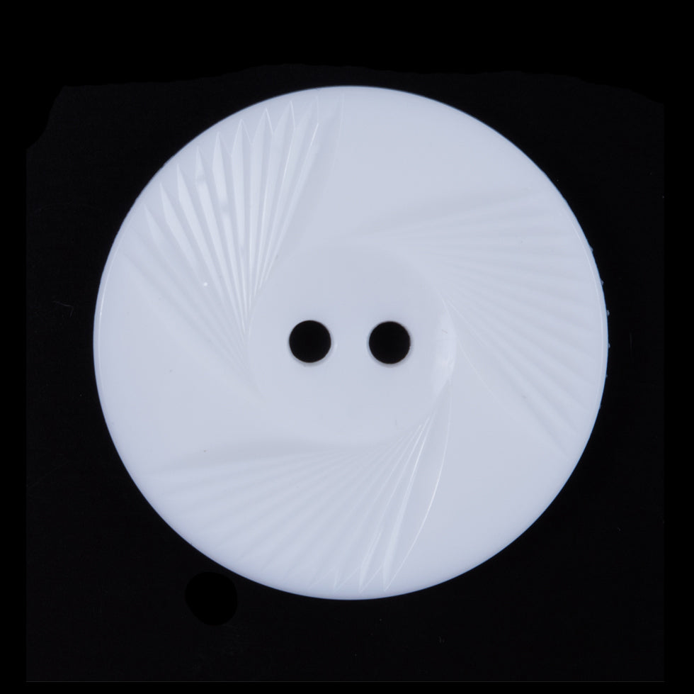 Italian White Textural Plastic Button - 44L/28mm - Joann Fabrics