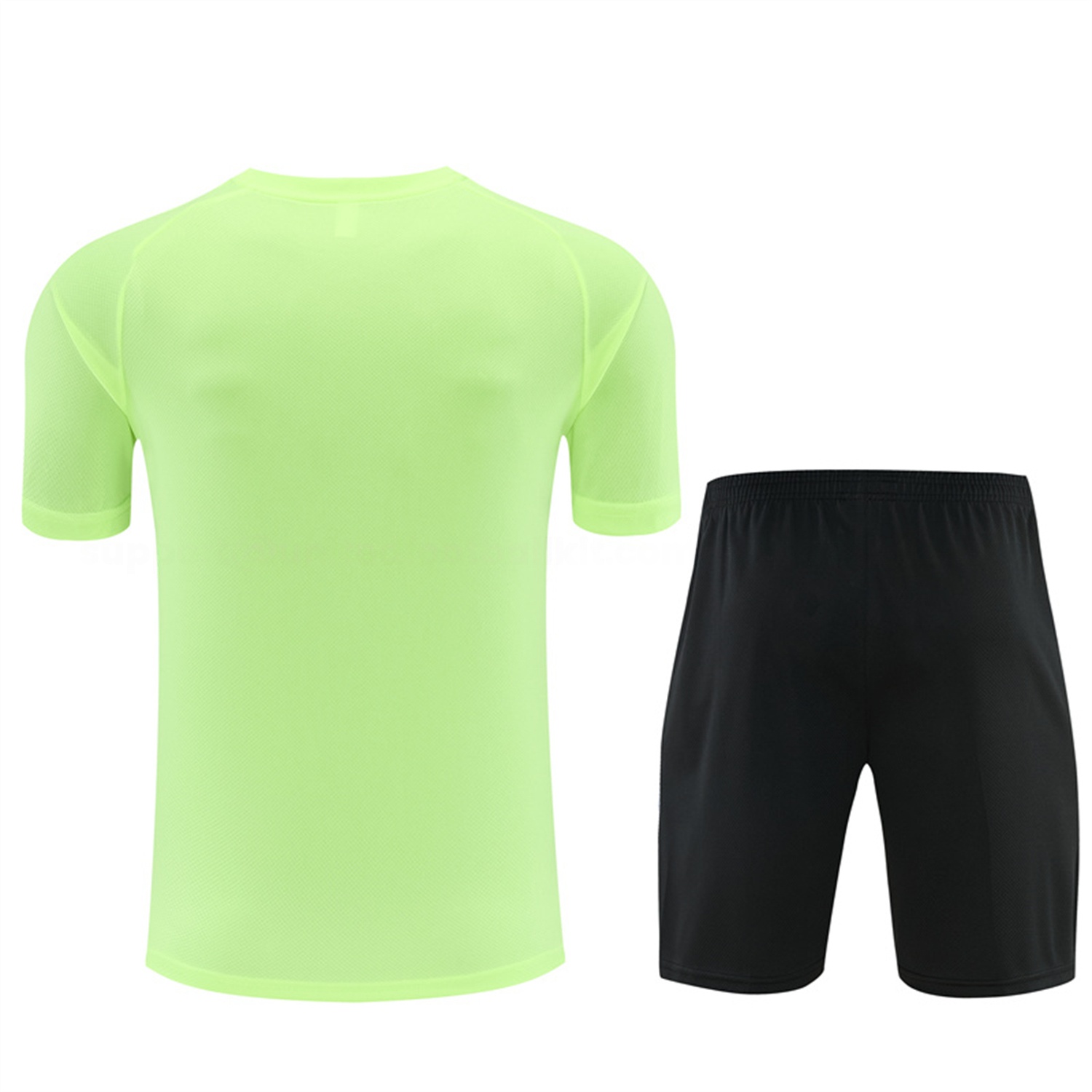 Atletico Madrid 26-27 Short-Sleeve Training Set - Green Top and Black Shorts - UnitedFutballJersey