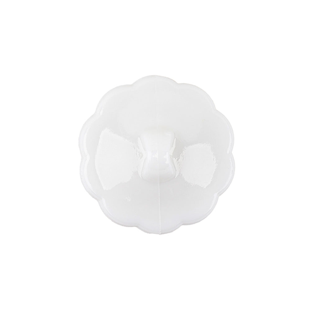 Italian White Decorative Circles Floral Shank Back Button - 36L/23mm - Joann Fabrics