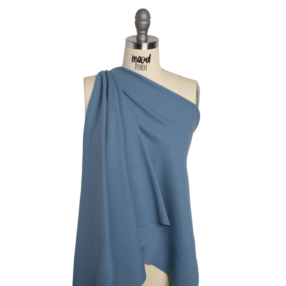 Stretch Cotton 2x2 Rib Knit - Country Blue - Deadstock - Joann Fabrics