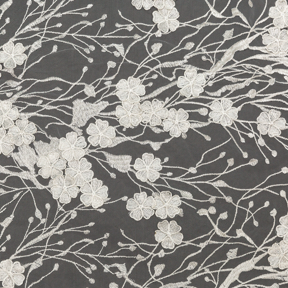 3D Embroidered Lace - Off-White Floral - Joann Fabrics