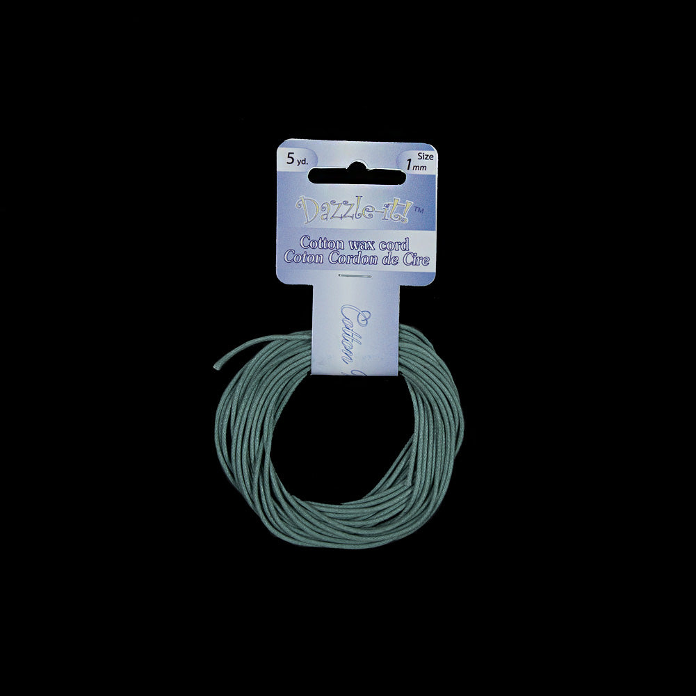 Dazzle-It Sea Green Cotton Wax Cord - 1mm - Joann Fabrics