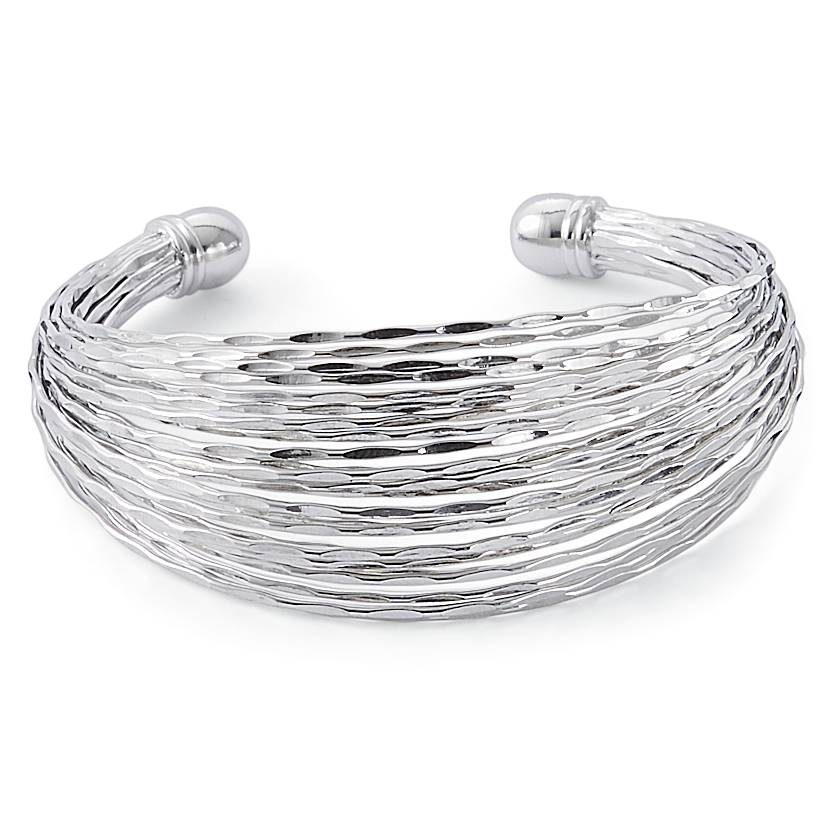 Multi-Strand Silver Cuff Bracelet - Northstyle Catalog