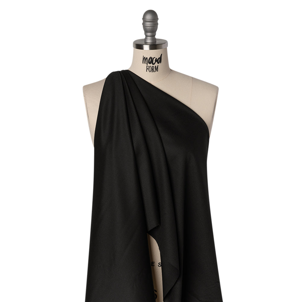 Wool Crepe-Faced Suiting - Black - Deadstock - Joann Fabrics