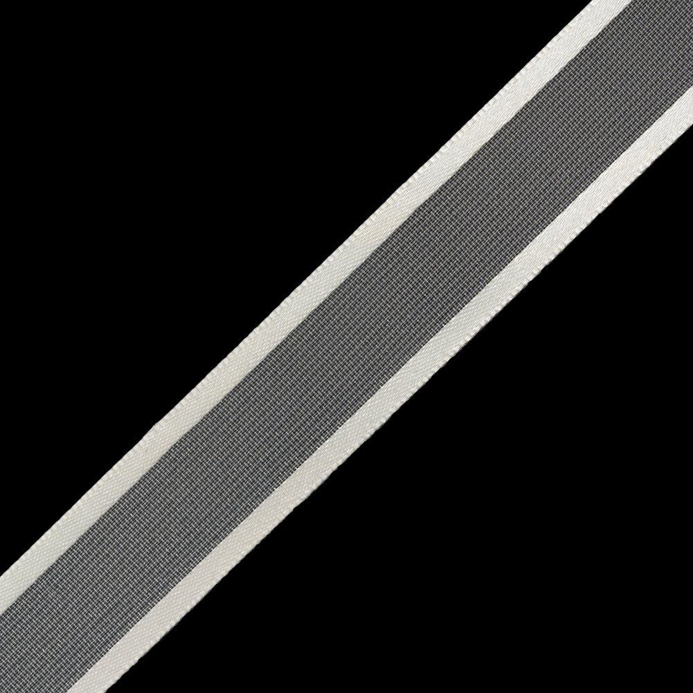 Sheer Ribbon with Double Faced Satin Edges - 0.75