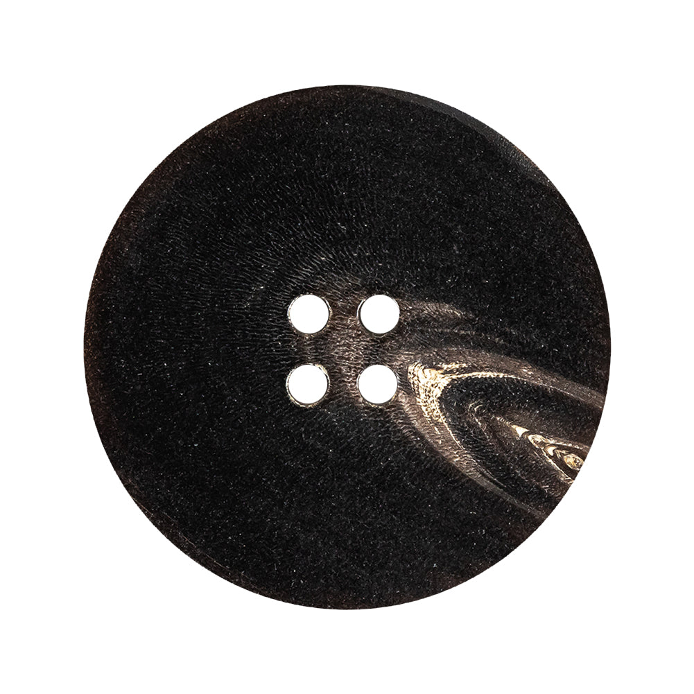 Black and Beige Woodgrain Swirls 4-Hole Plastic Button - 48L/30.5mm - Joann Fabrics