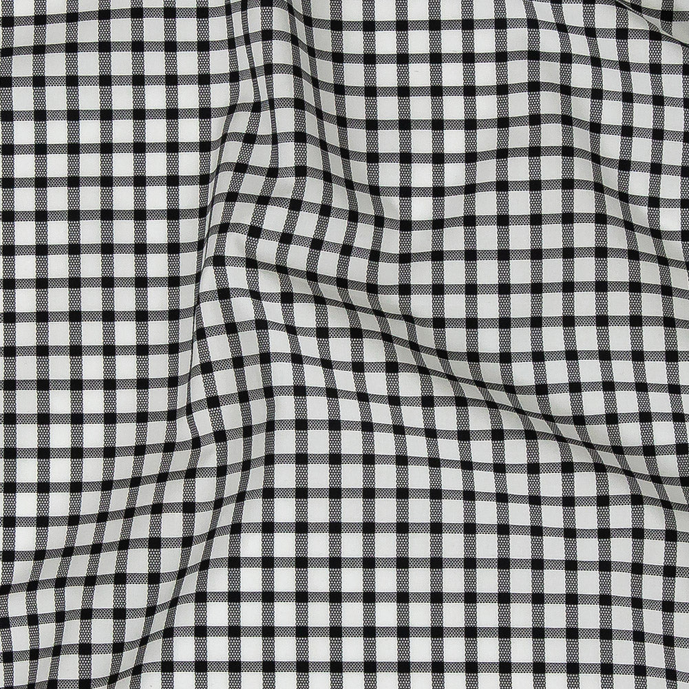 Premium Black and White Patterned Checks Two-Ply Cotton Shirting - Joann Fabrics