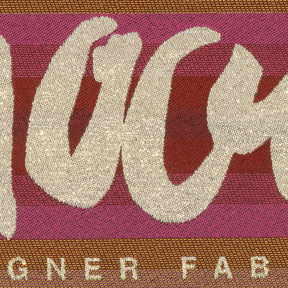 Mood Designer Fabrics Metallic Gold and Rainbow Oversized Square Patch - 18.875