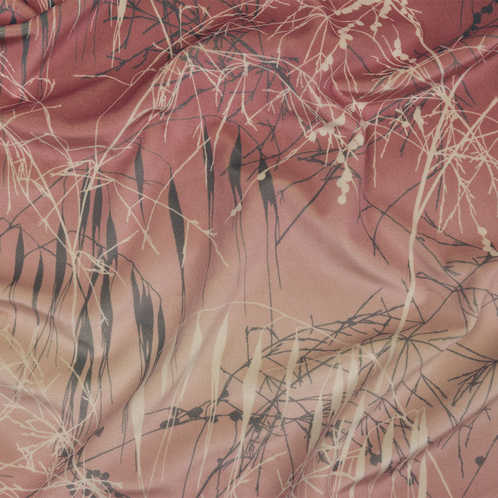 Printed Polyester Velvet - Shell Meadow Grass Ombre - British Imported - Joann Fabrics
