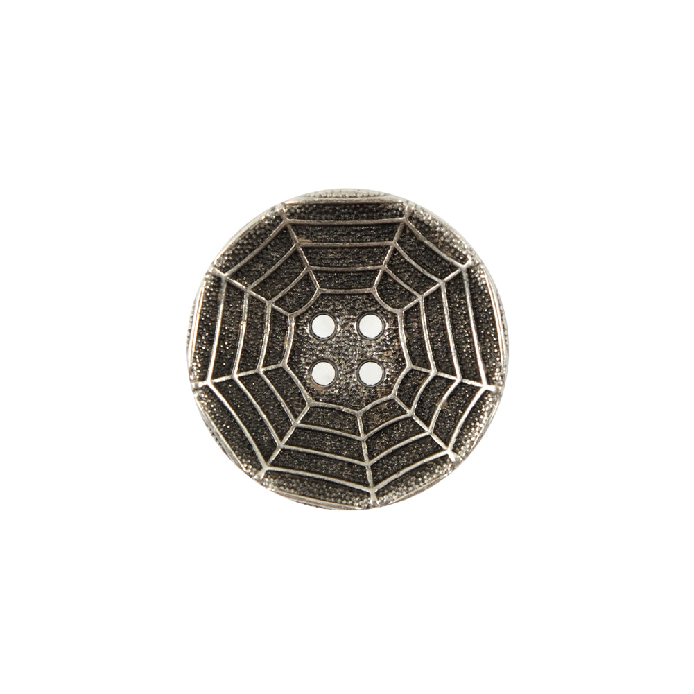 Italian Silver Spider Web Metal Button - 32L/20mm - Joann Fabrics