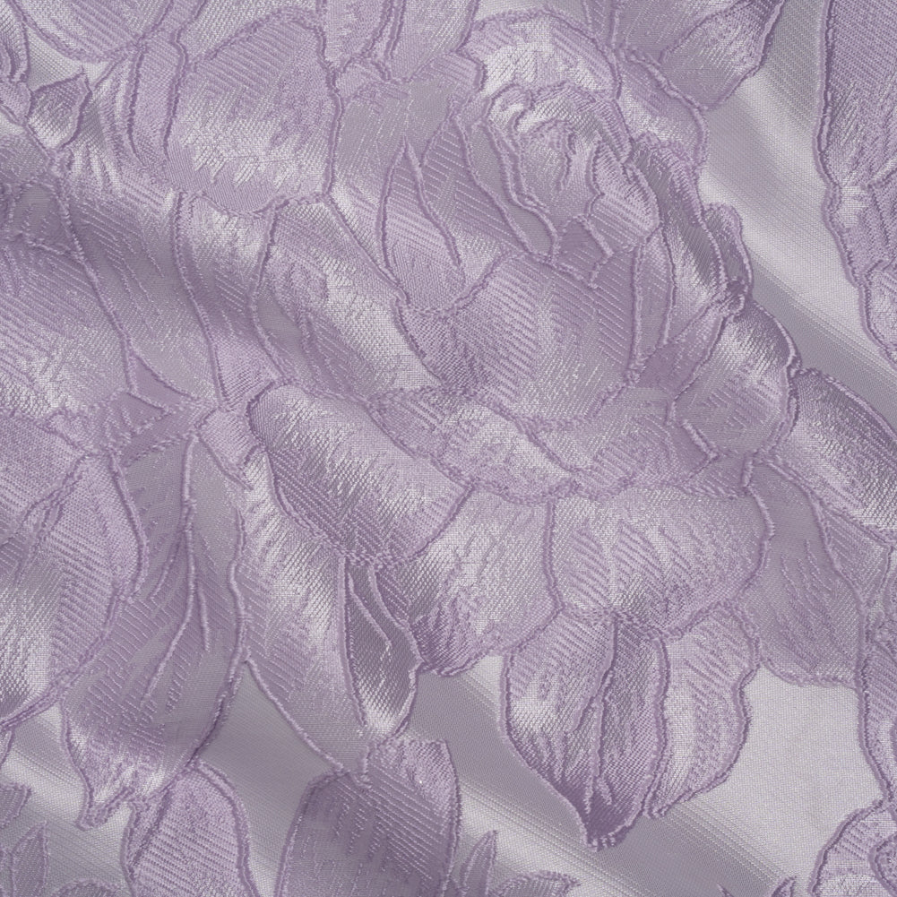 Polyester Brocade - Lavender Cabbage Roses - Joann Fabrics