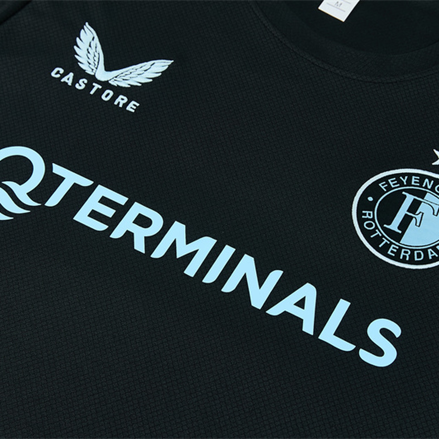 Feyenoord 26-27 Short-Sleeve Training Set - Black Top & Black Shorts - UnitedFutballJersey