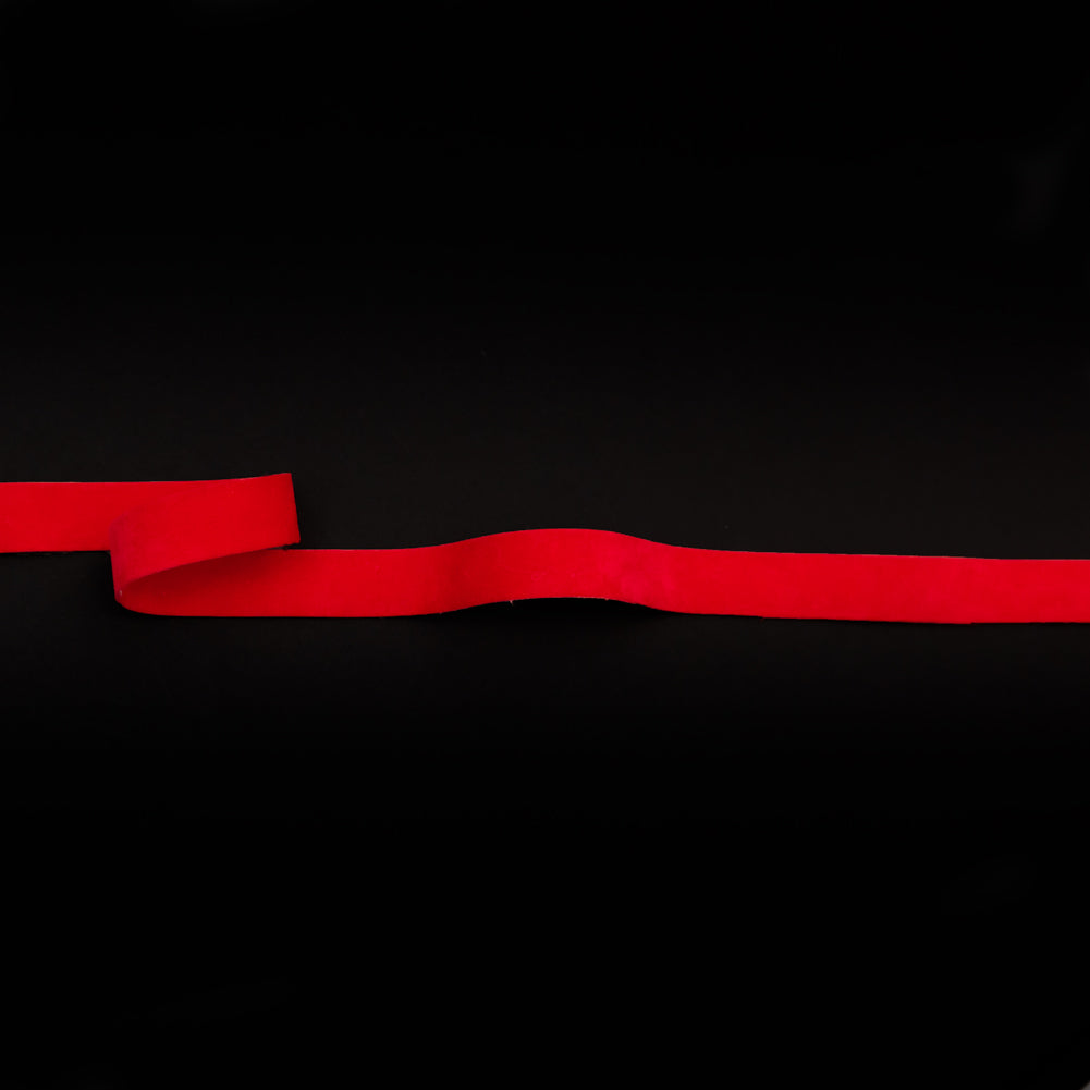 Italian Red Double Faced Brushed Velvet - 0.625