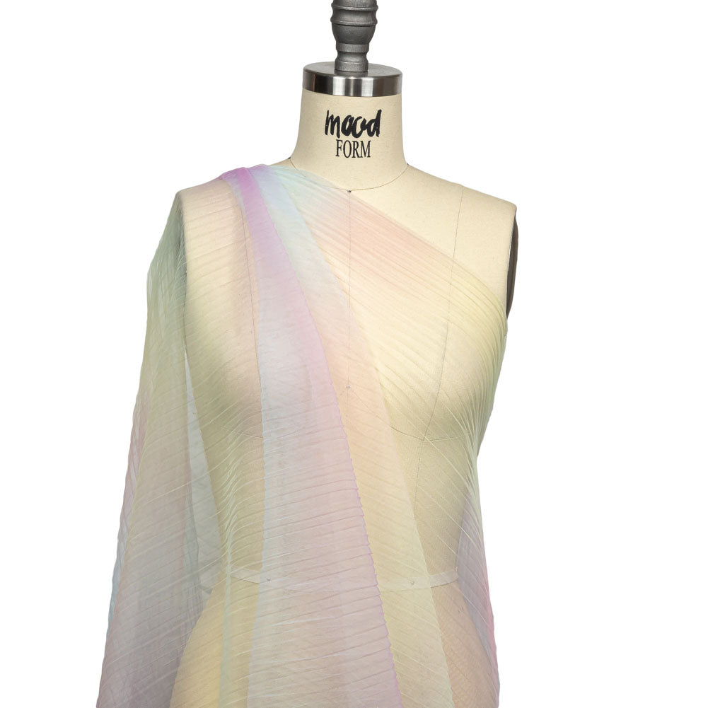 Pastel Rainbow Ombre Stripes Pleated Tulle - Joann Fabrics